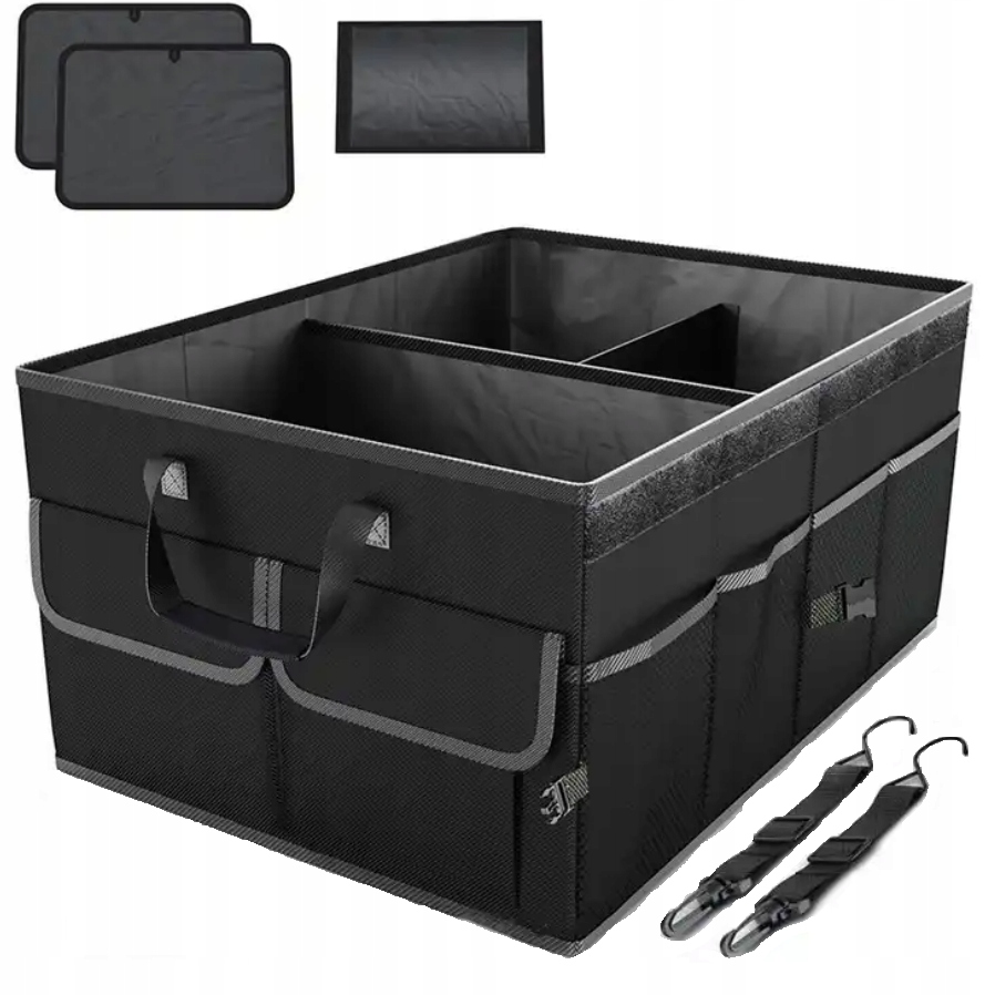 Torba Organizer Do Bagażnika Samochodu Auta Kufer Usztywniony 3 Komorowy