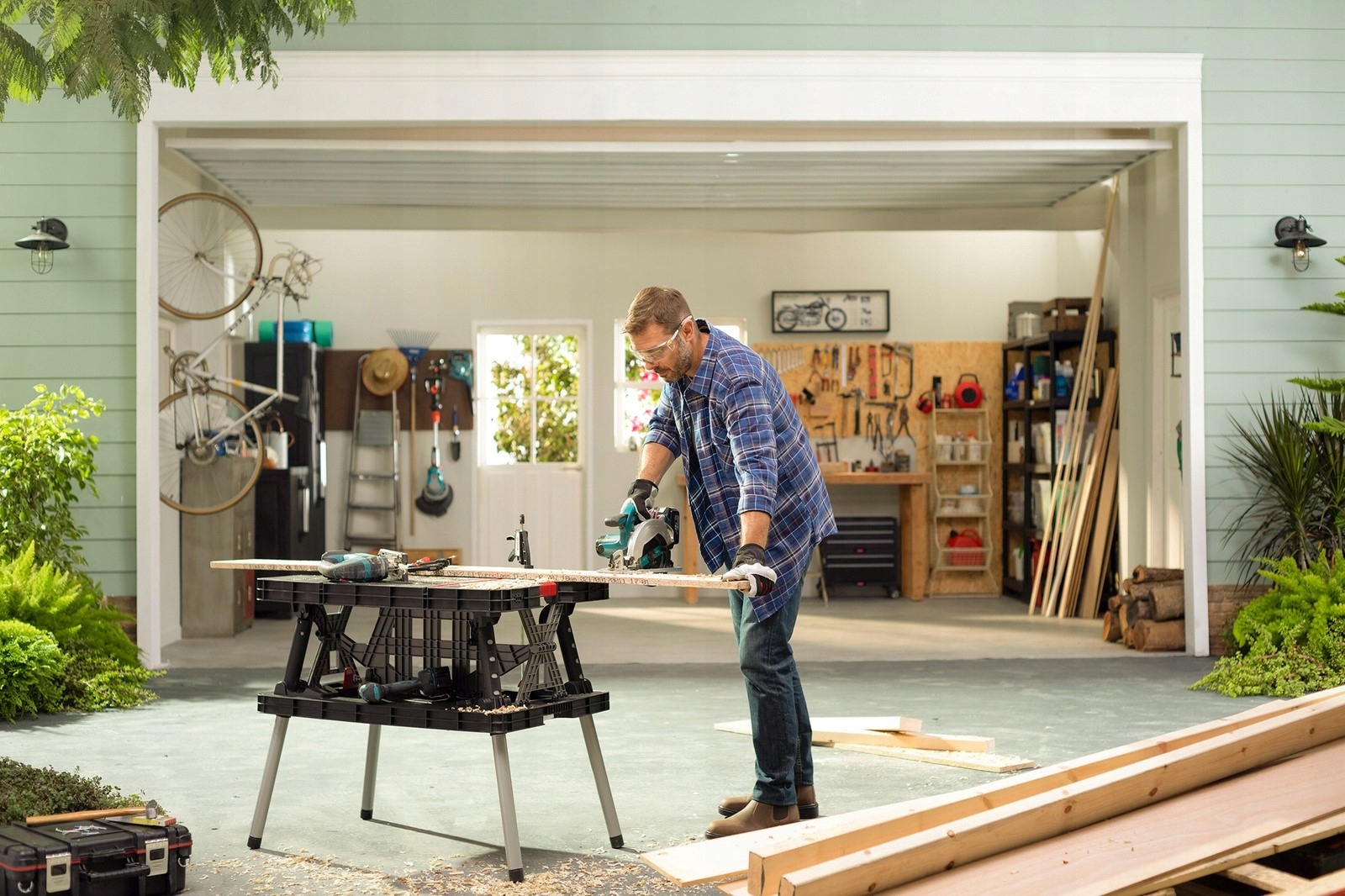 Stół roboczy składany warsztatowy KETER 237005 Work Table solidny +2 ściski EAN (GTIN) 6975001050900