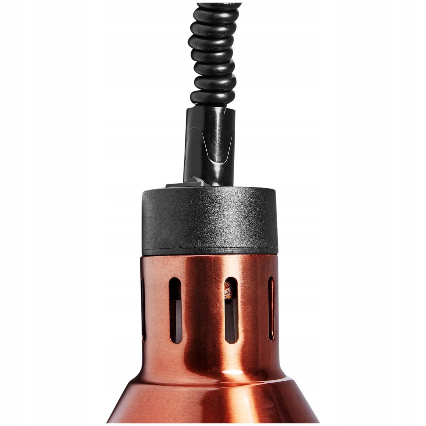 PODGRZEWACZ POTRAW LAMPA GRZEWCZA REGULOWANA PROMIENNIK 27x27x31 cm STAL Zasilanie 250 W