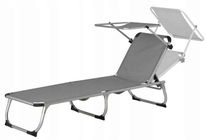 Polní postel EuroTrail 188 cm x 57 cm šedá