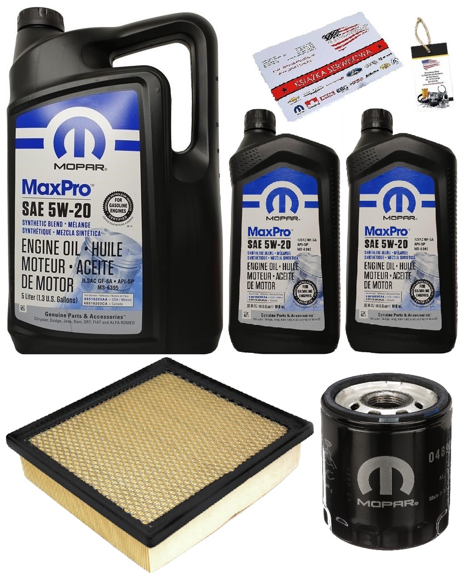 MOPAR 5W20 + FILTRY JEEP GRAND CHEROKEE 5,7 16-20