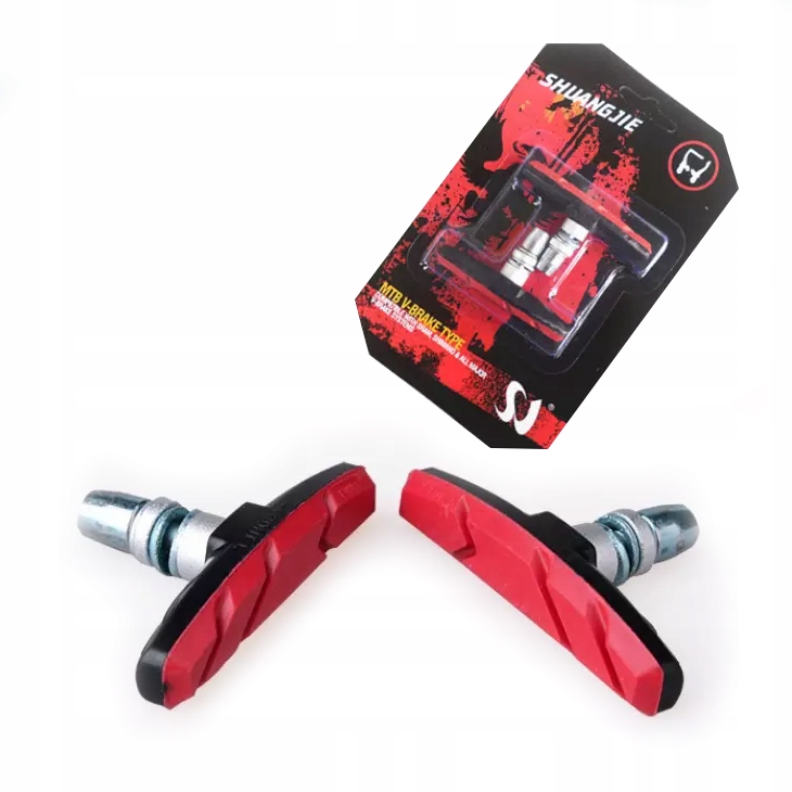 

Klocki Hamulcowe Rowerowe V-brake 72 mm Czerwone