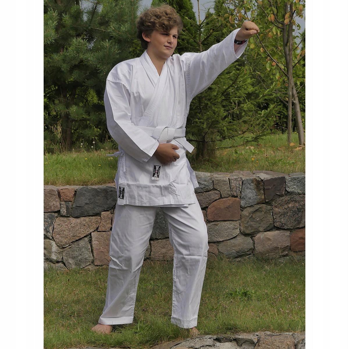 KIMONO STRÓJ KARATE KARATEGA 130cm + PAS ENERO Marka Enero