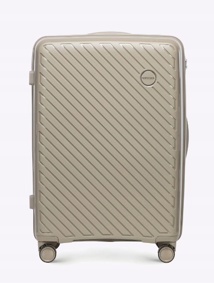 Walizka Wittchen 56-3T-203-86-BEŻOWY Duża Polipropylen 76/52/30 100L Raya