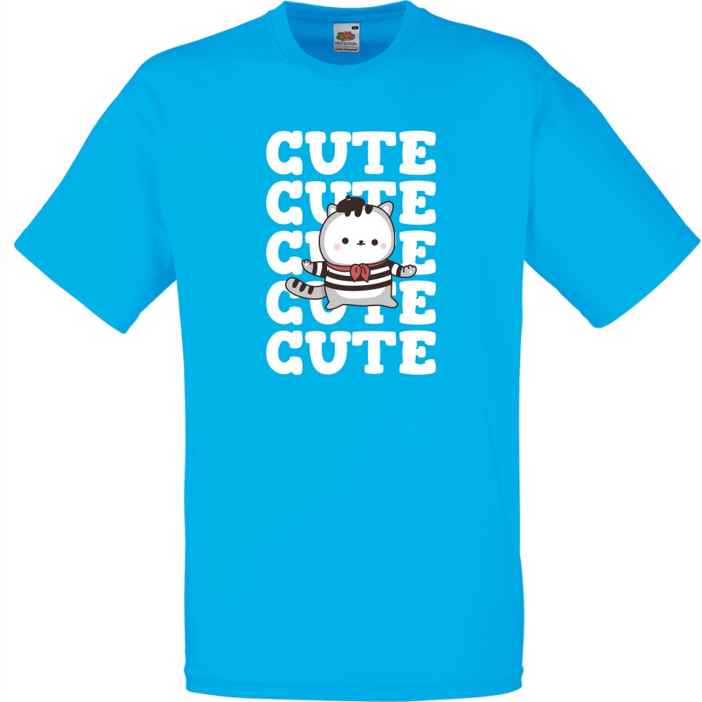 

Koszulka cute kot kotek kociara S lazurowa