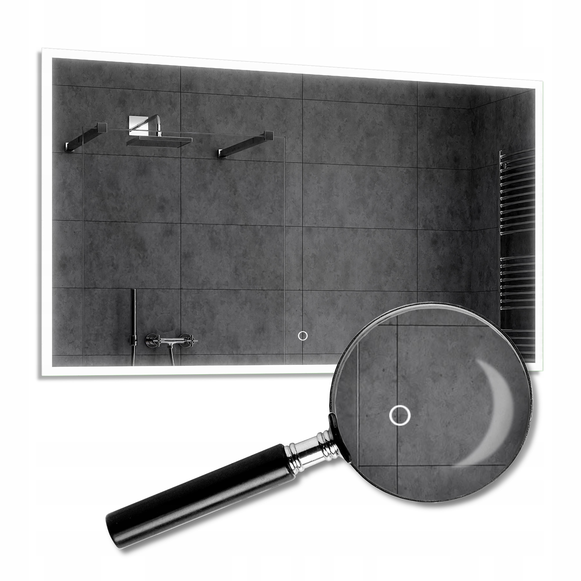 Lustro LED z Włącznikiem Dotykowym 130x80 Boston