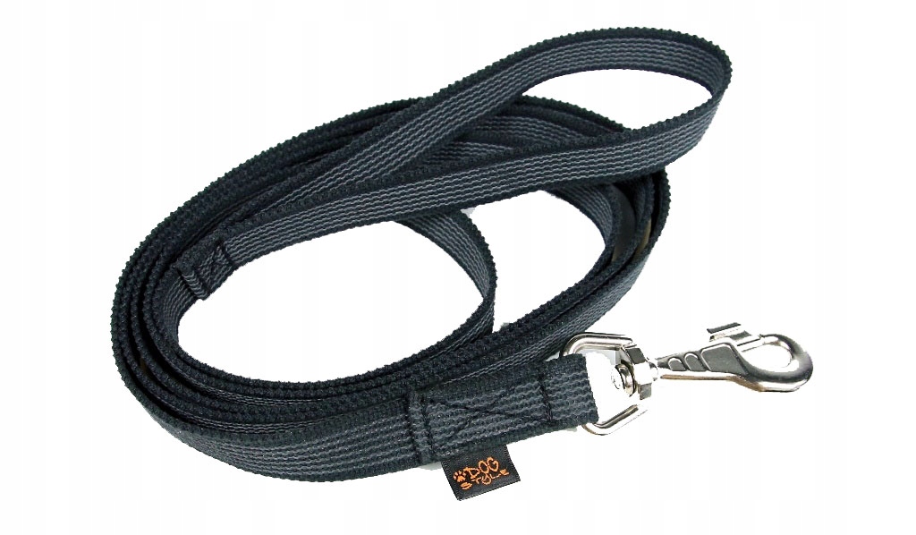 

Smycz z Gumą, gumowana Abs, 300cm/3m Szara bawełna