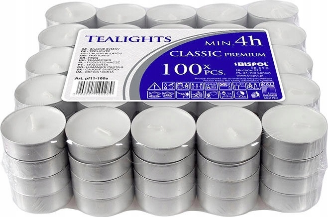 

Bispol Podgrzewacze Tealight pf11-100s 4H 100 szt.