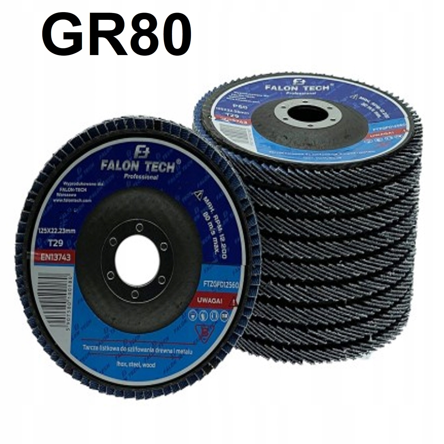 TARCZA LAMELKOWA LISTKOWA 125 GR 80 CYRKONOWA FT