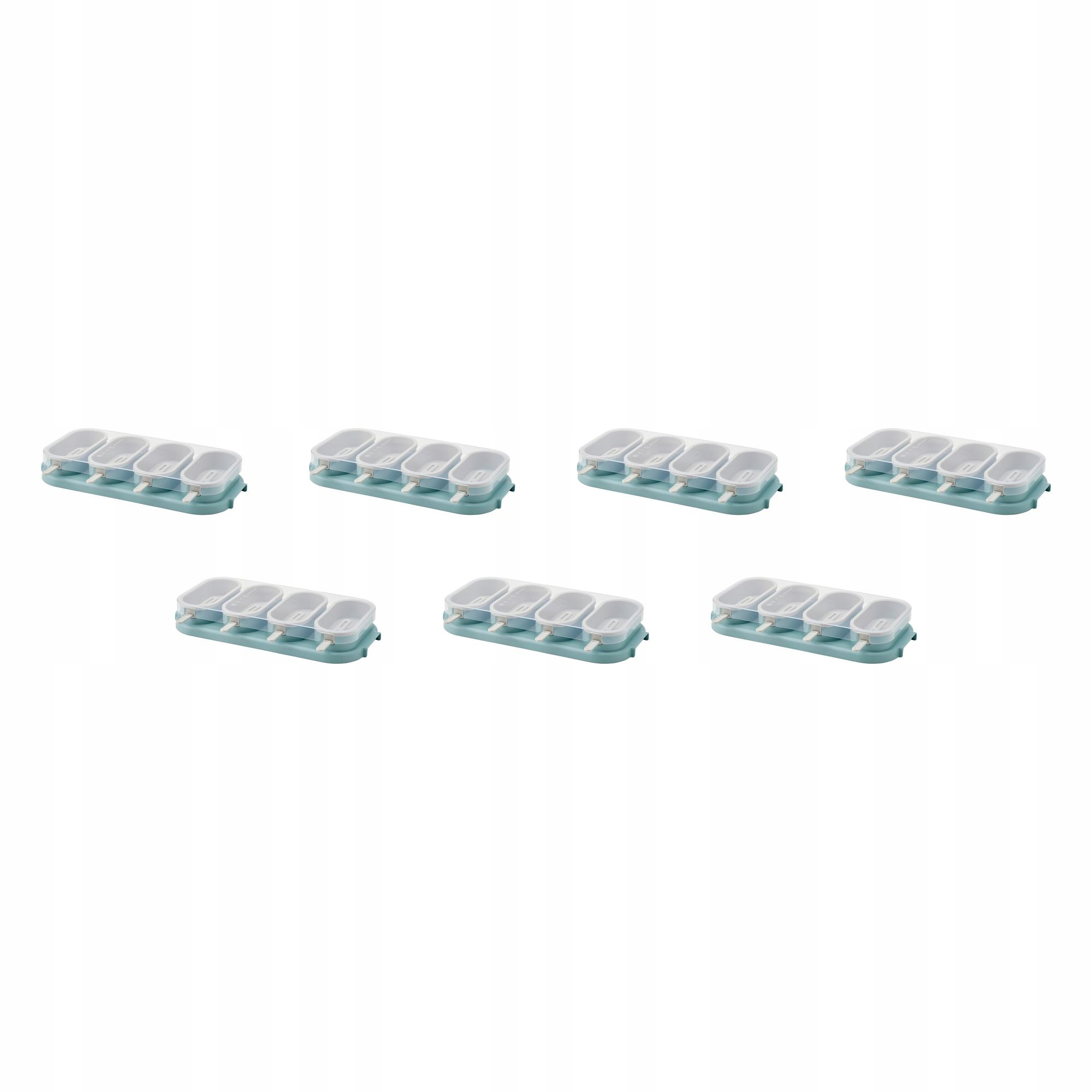 7 ks Formička na led silikon 4 ks 8 tyčinek Uppfylld