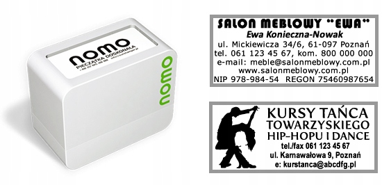 PIECZĄTKA Modico Nomo 5 1/2 - GRAFITOWA - 8 wersów Marka Modico