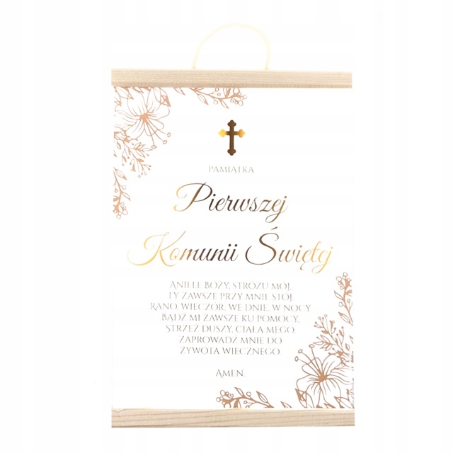 

Piękny Dyplom Życzenia na I Komunię Świętą