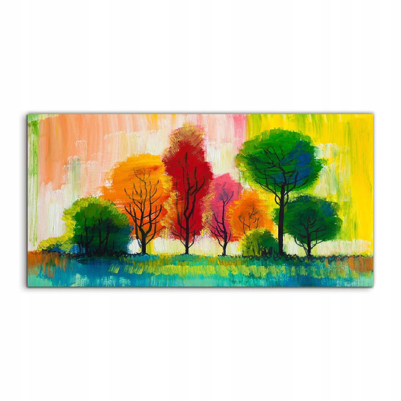 Akrylový obraz 120x60 na stenu Stromy Tráva Príroda