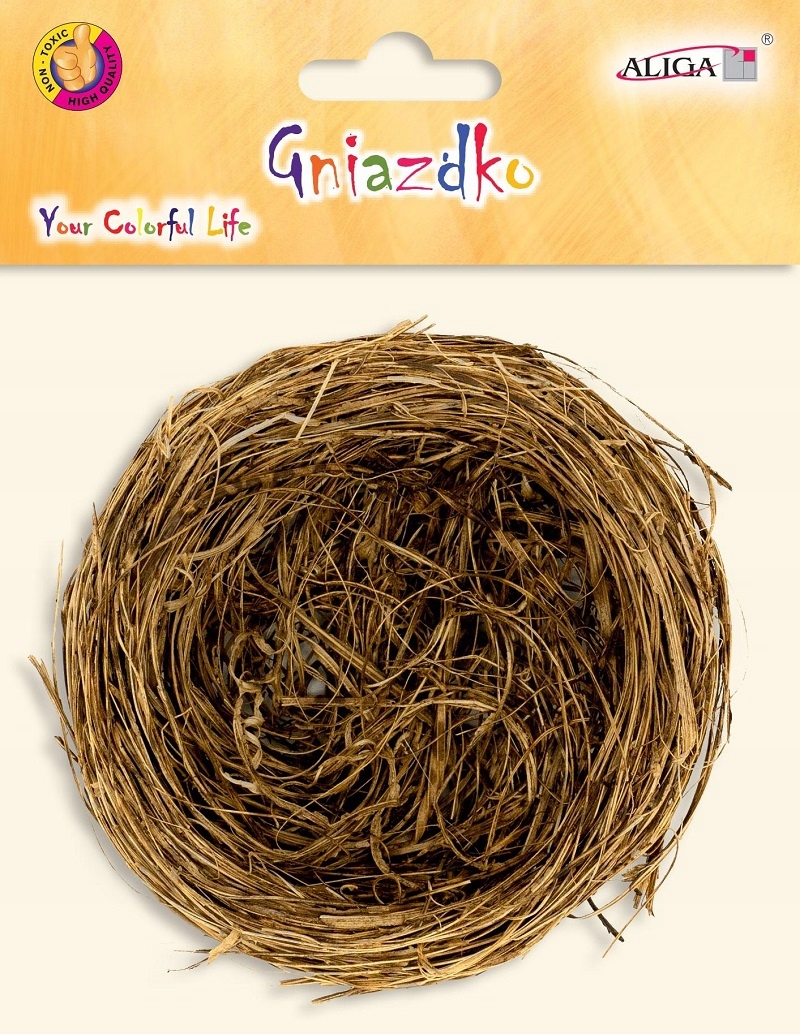 gniazdko ze słomy  7cm | WGN-8444 — 2