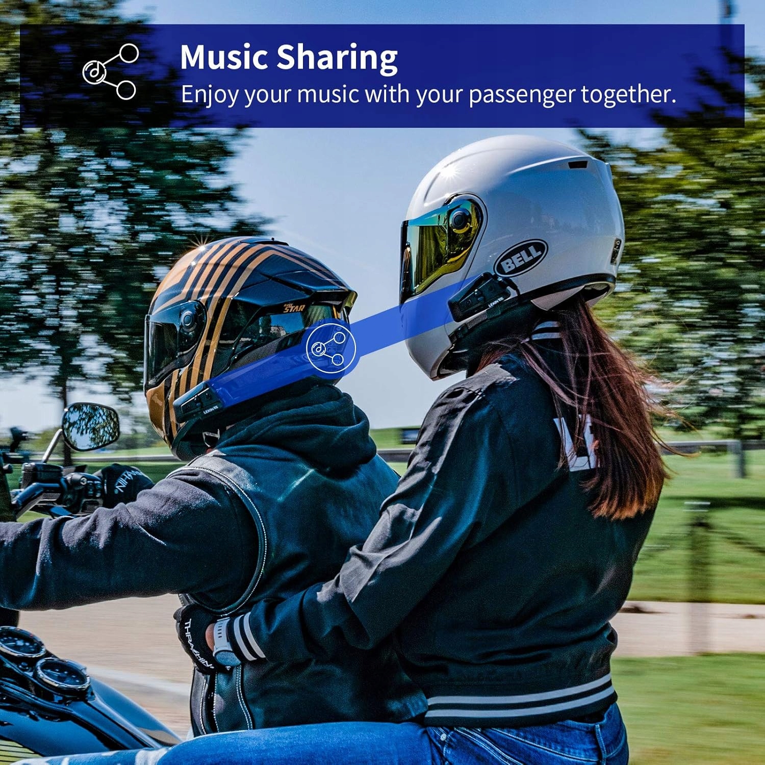 INTERKOMY MOTOCYKLOWE LEXIN G16 ZESTAW SŁUCHAWKOWY BLUETOOTH SŁUCHAWKA 2SZT Model G16