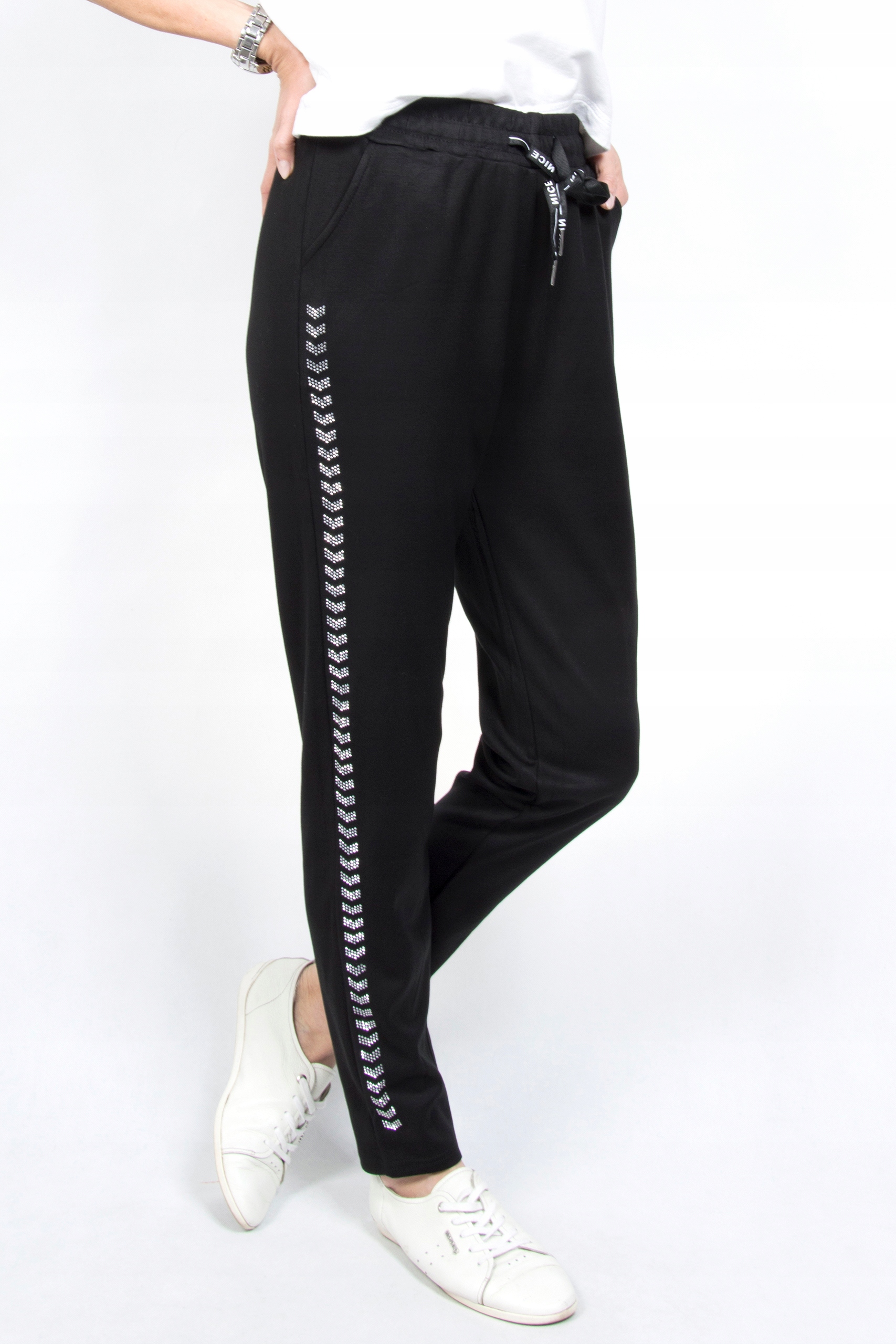 F95 DAMSKIE SPODNIE DRESOWE wysoki stan 4XL/5XL Fason rurki