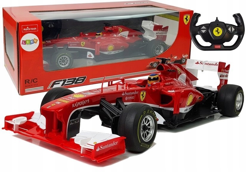 Auto wyścigowe Bolid Formuła 1 Ferrari F138 czerwone