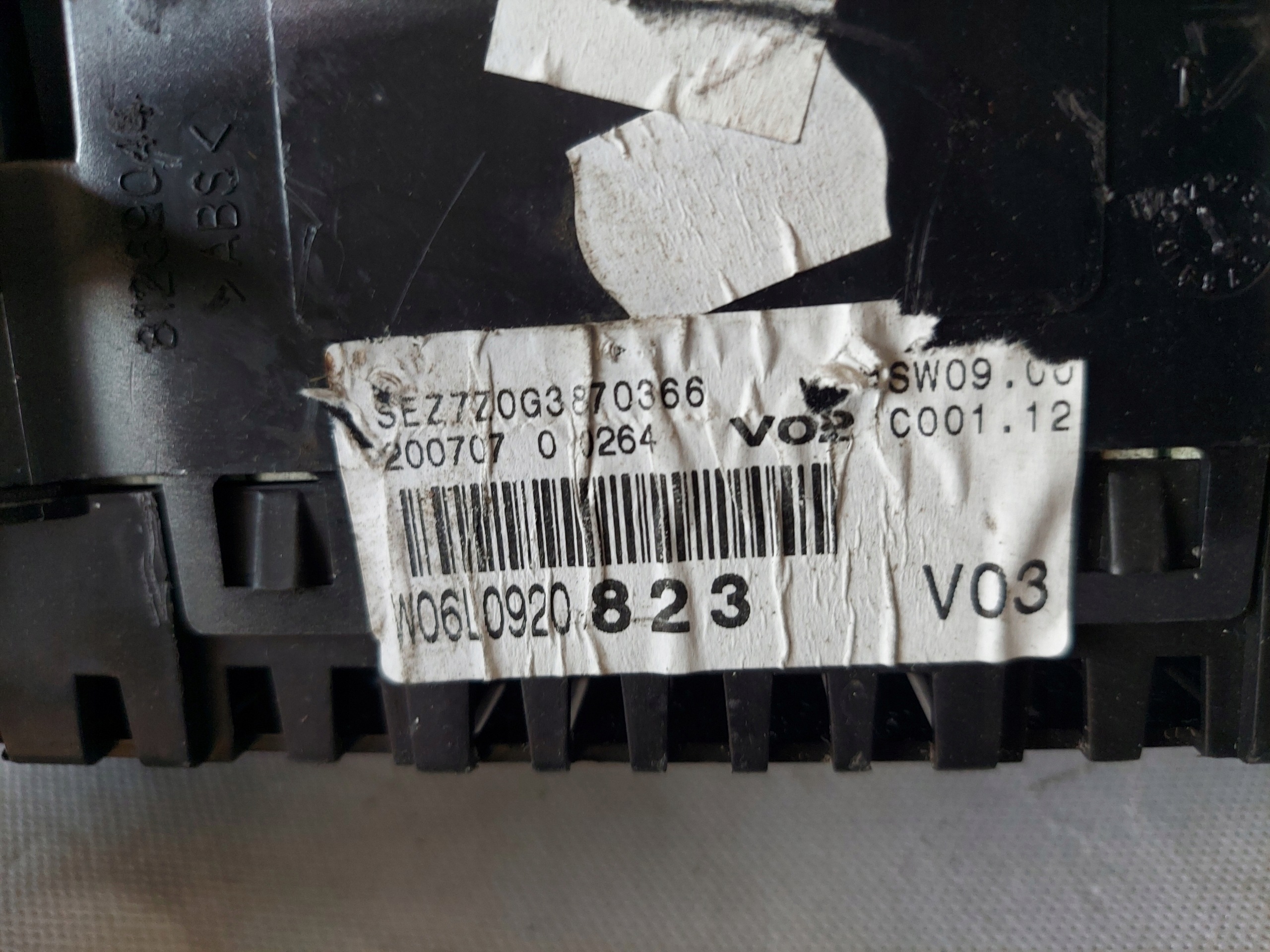 dials clock IBIZA 6L 1.4 B 06L0920823
