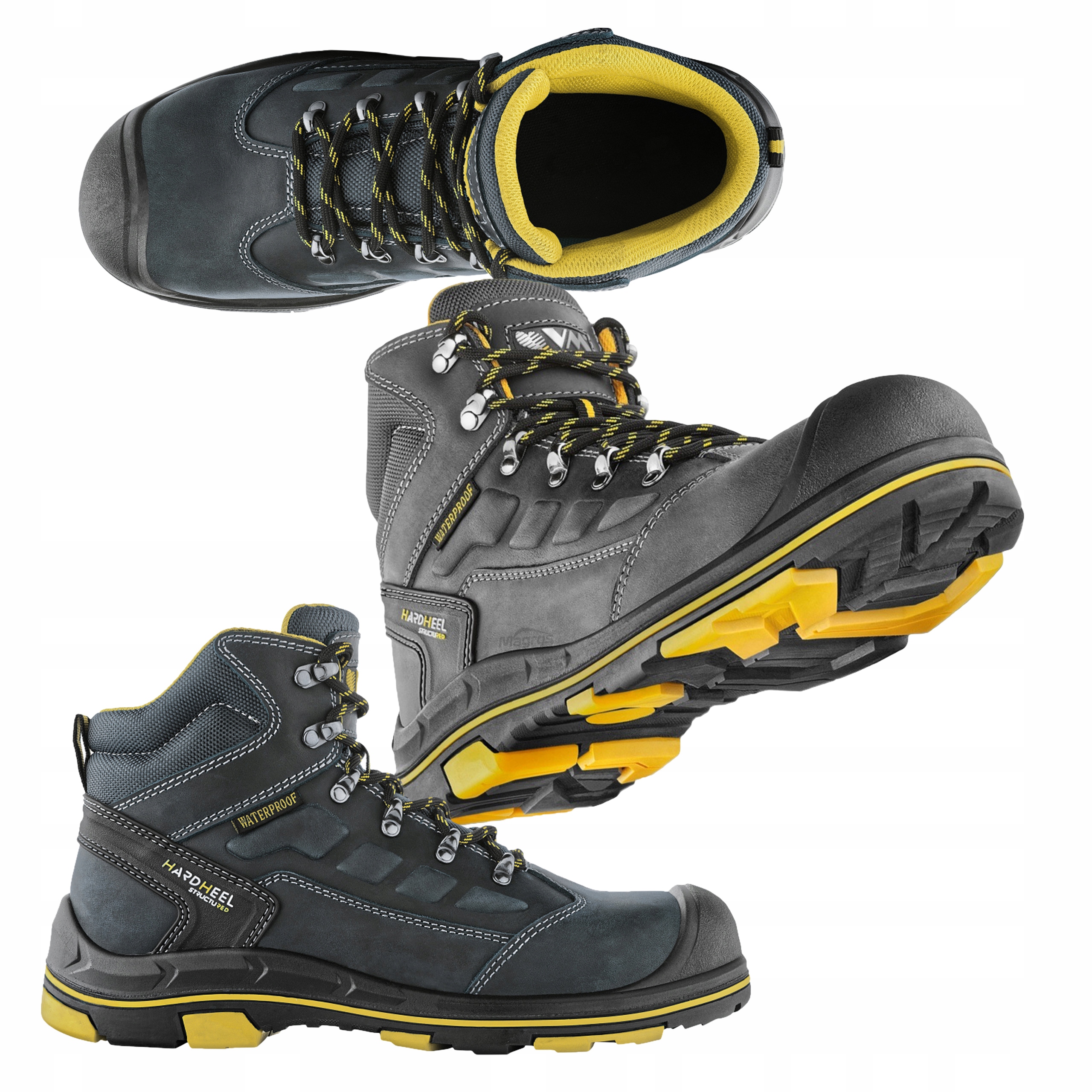 Ochranné pracovní boty Pánské kožené boty Bozp VM Dortmund S7L Hro Esd