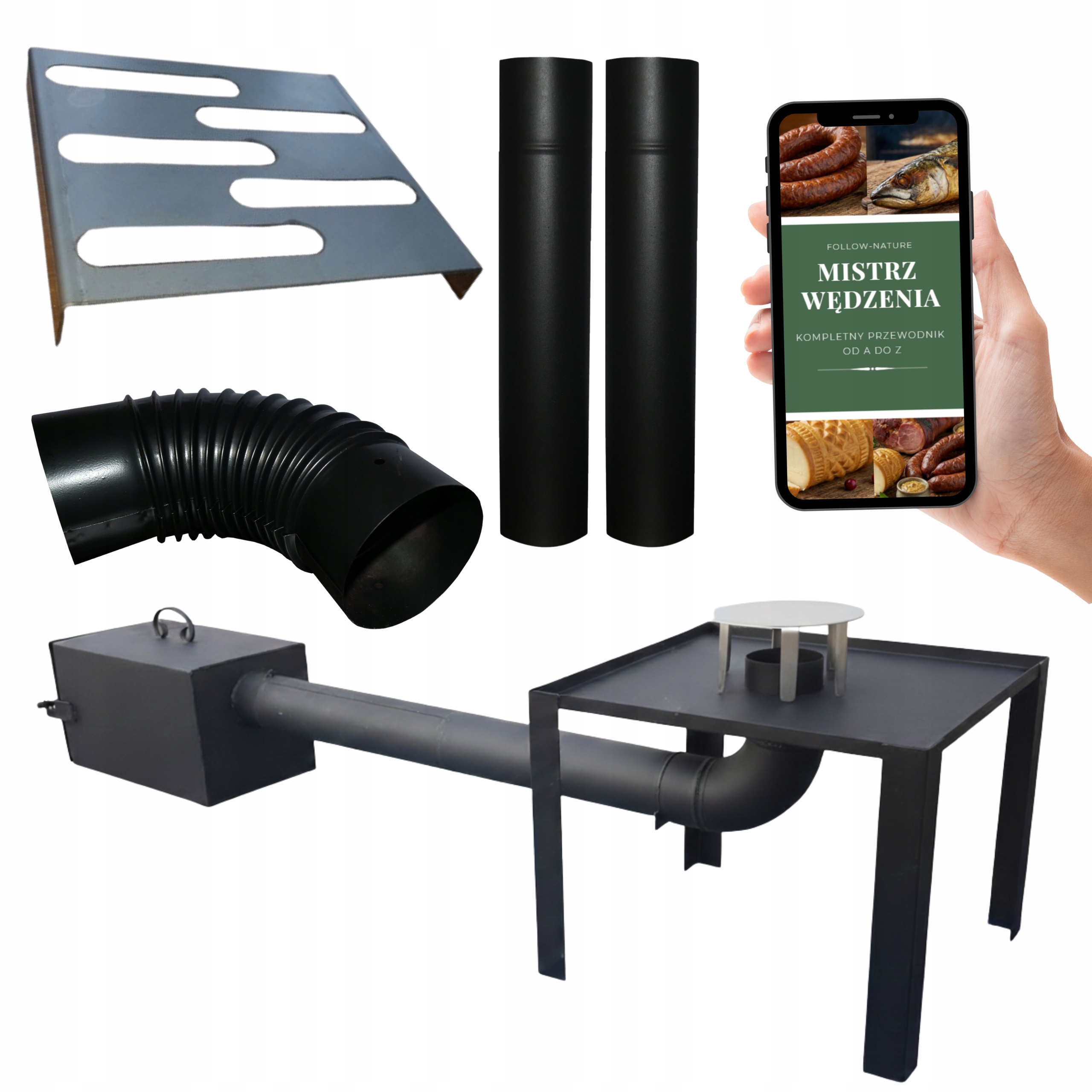 Ohnisko do udiarne Dvere veľké XXL 40x30x30 Sada stolíkov 51x51 cm