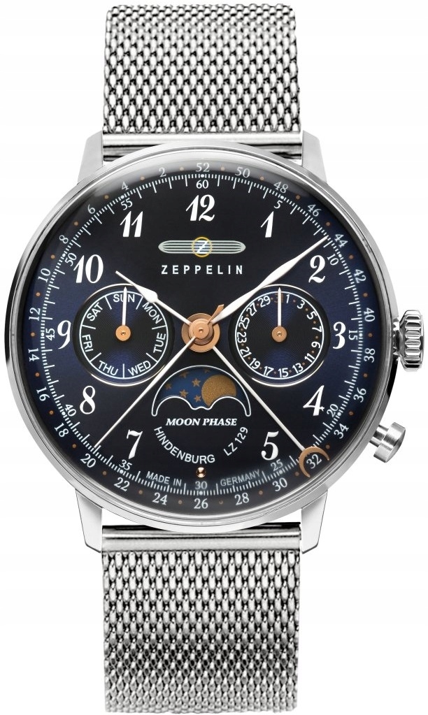 Dámské hodinky Zeppelin LZ129 Hindenburg Moonphase Zeppelin-7037M-3