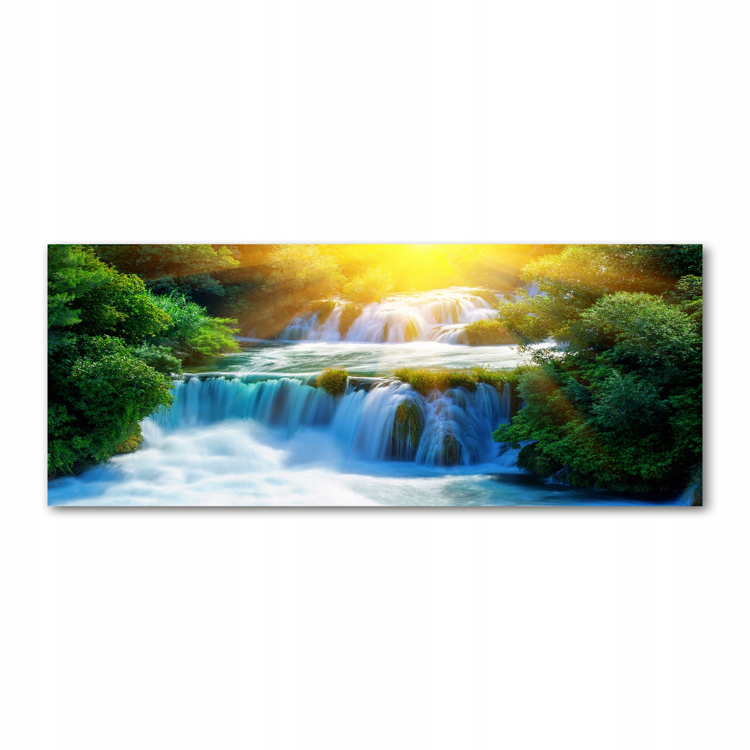 

Foto obraz akryl zdjęcie Wodospad Krka 125x50 cm