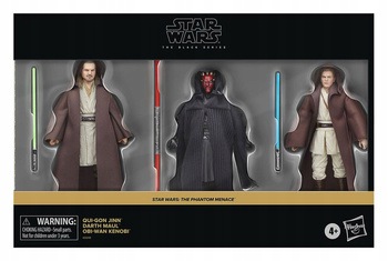 3-Pack Star Wars Episode Qui-Gon Jinn, Darth Maul, Obi-Wan Kenobi 15 cm