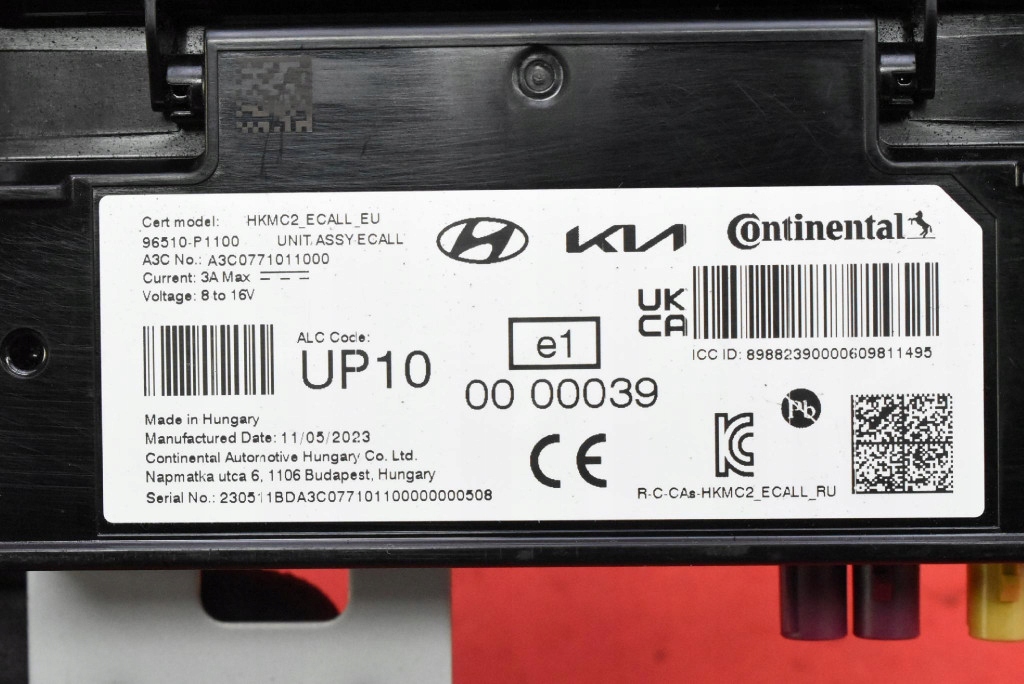 control unit module ECALL 96510-P1100 KIA SPORTAGE 5 V 21-25