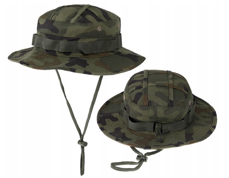 Kapelusz Wojskowy REGULOWANY BOONIE wędkarski MORO WZ93 r. S/M