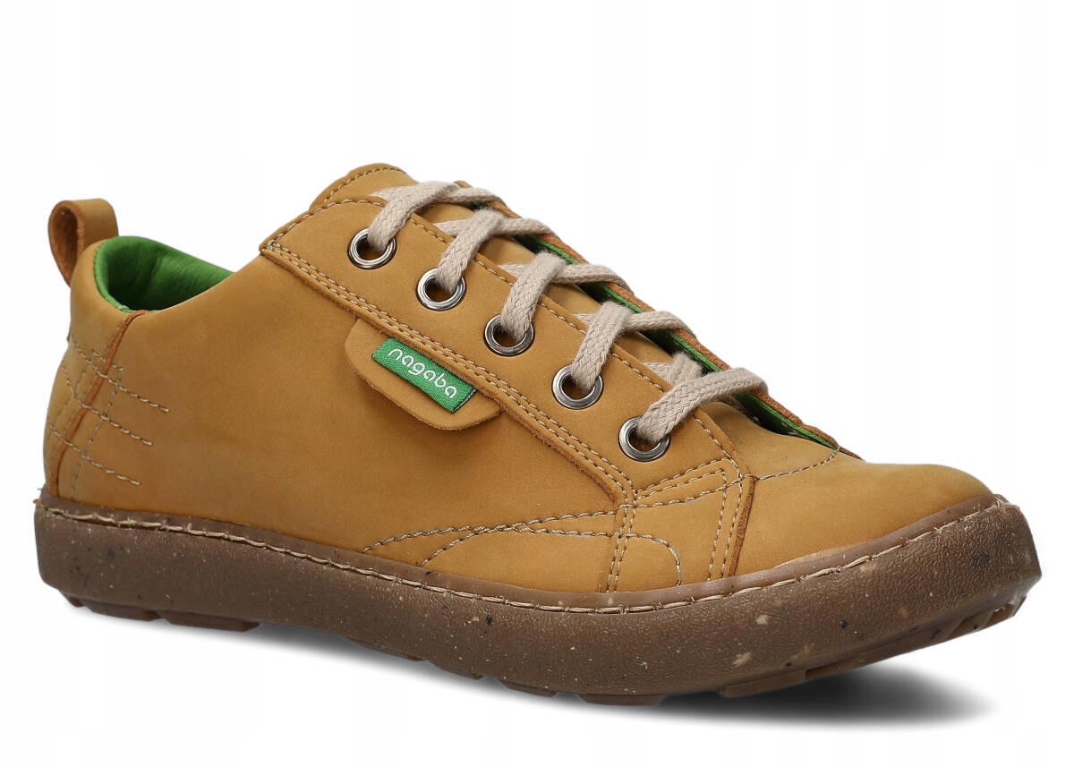 Nagaba 243 Žlutý Nubuk Vegan Dámské Polobotky Velikost 37