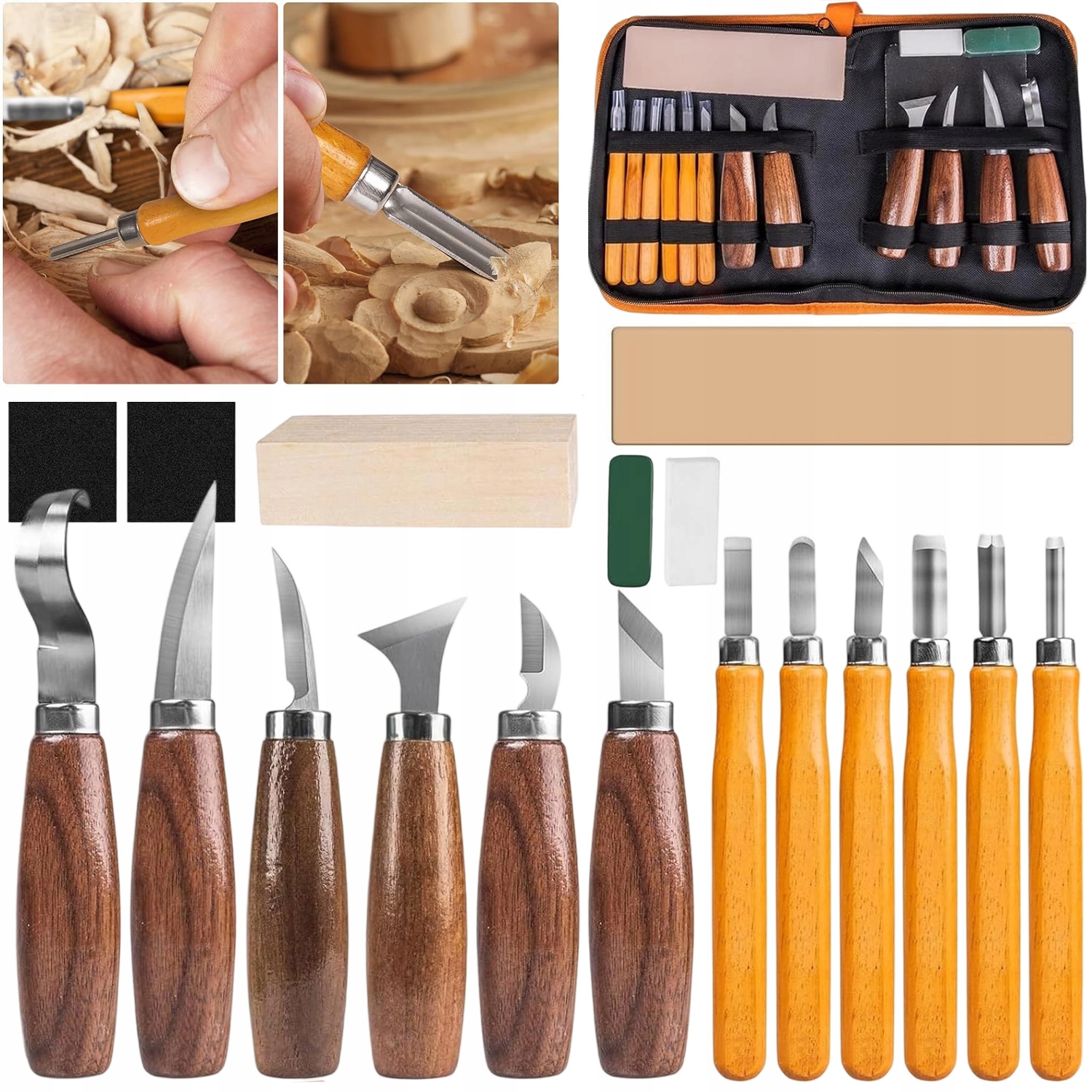 Nože Pro Vyřezávání Do Dřeva Diy Sada 19EL Odolné A Profesionální Pouzdro