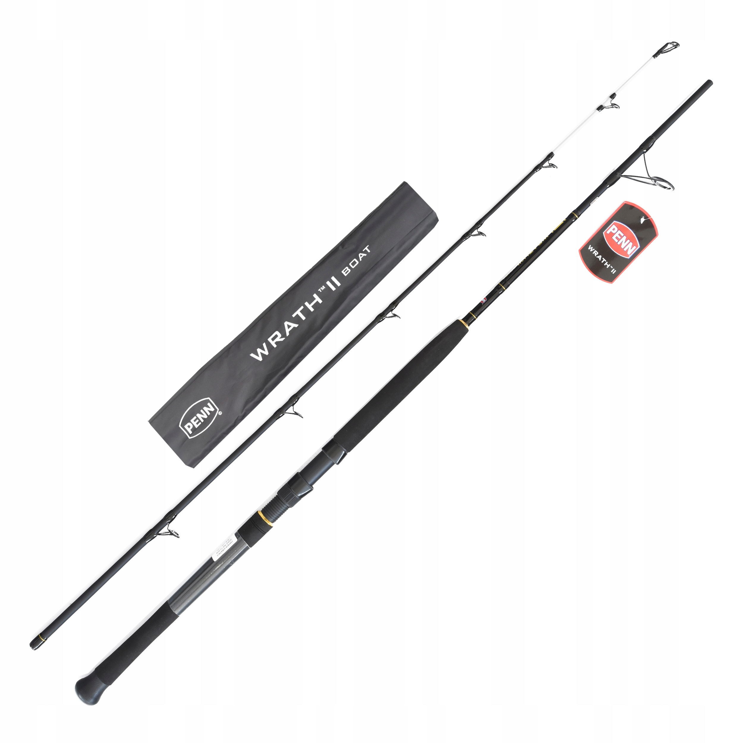Wędka morska Penn Wrath II Boat Spinning 2.13m 20-30lb dorsz mintaj z łodzi