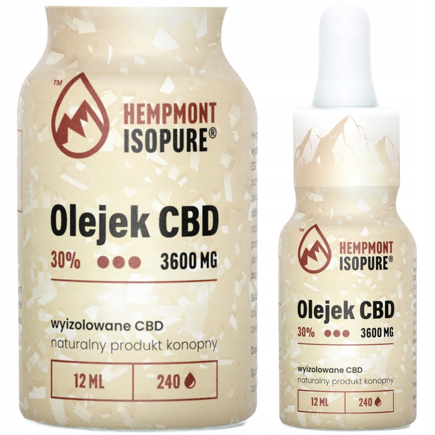 

Olejek Konopny Cbd 30% 3600MG Isopure Certyfikat