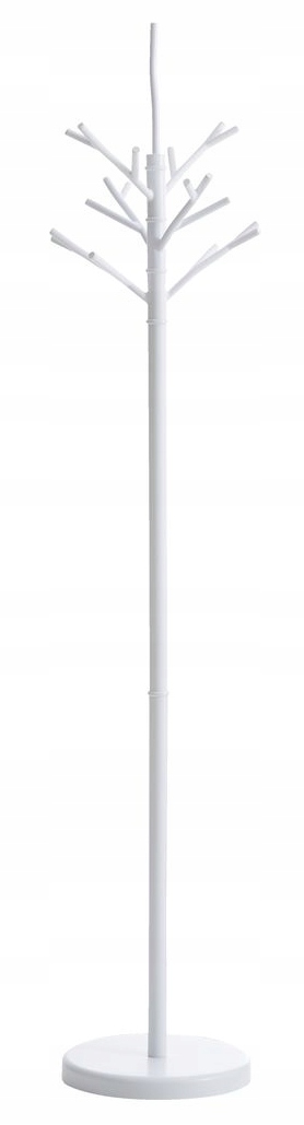

Wieszak na ubrania stojący Biały na nodze 179cm