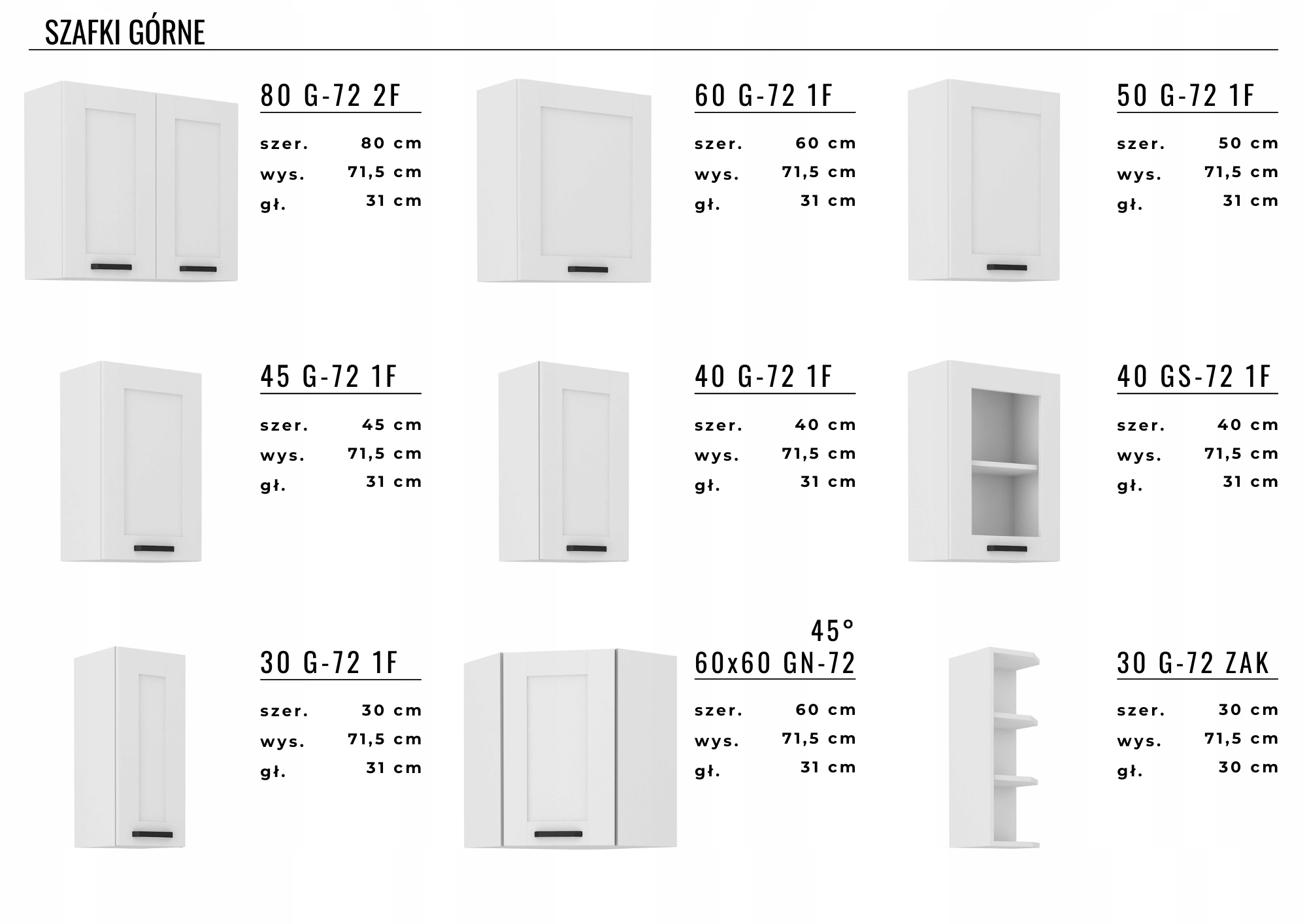 Szafka kuchenna ORLANDO 80 ZL 2F BB Kolor mebla dąb artisan
