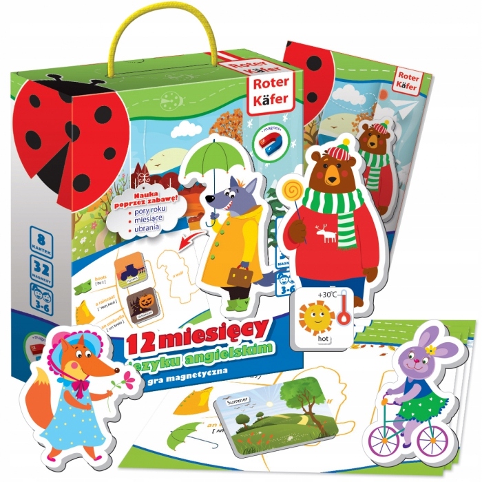 Gra Magnetyczna 12 miesięcy w języku angielskim 3+ Roter Kod producenta 4820195560327
