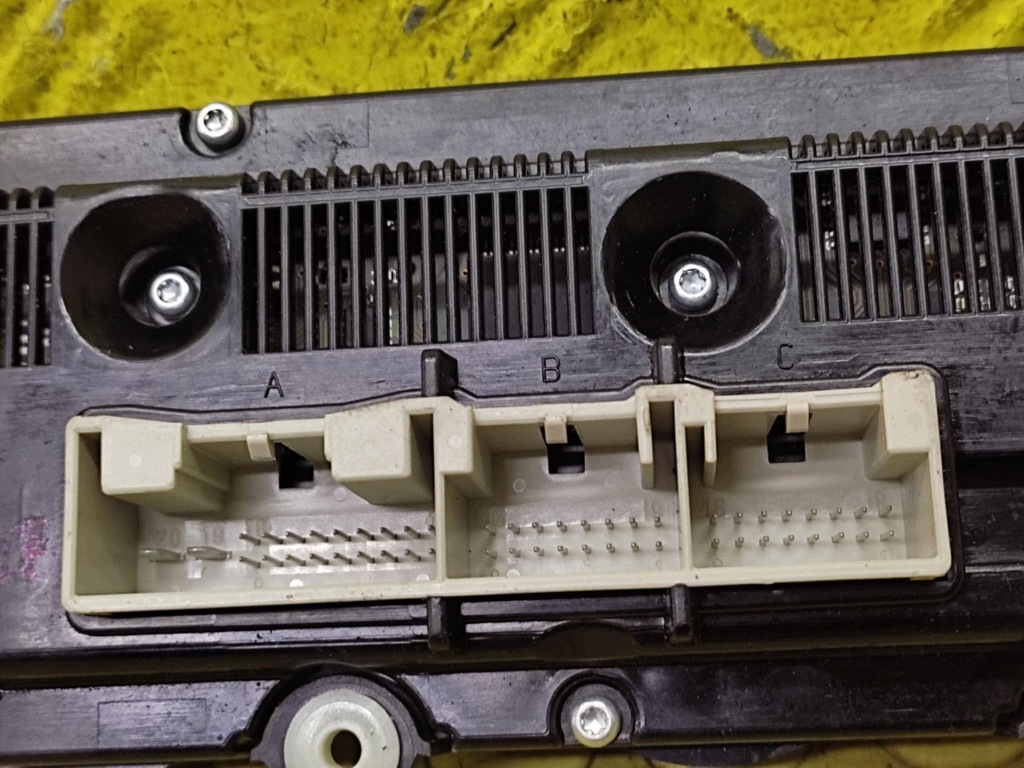 VW GOLF V PANEL des lüfters klimaanlage