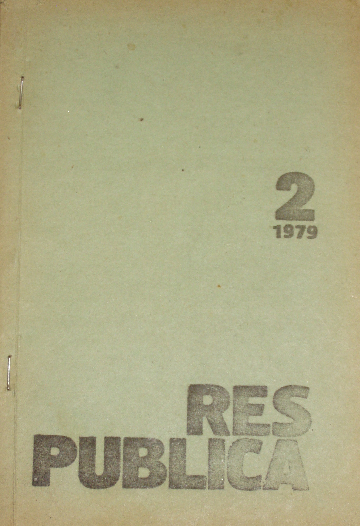 RES PUBLICA nr 2, 1979