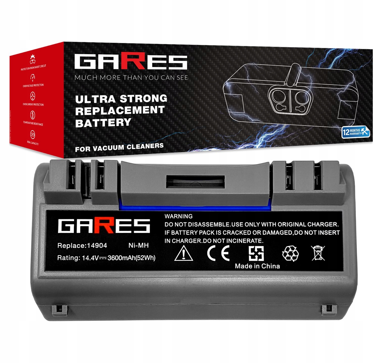 Baterie Akumulátor pro Irobot Scooba 5900 300 350 14,4V 3,6Ah