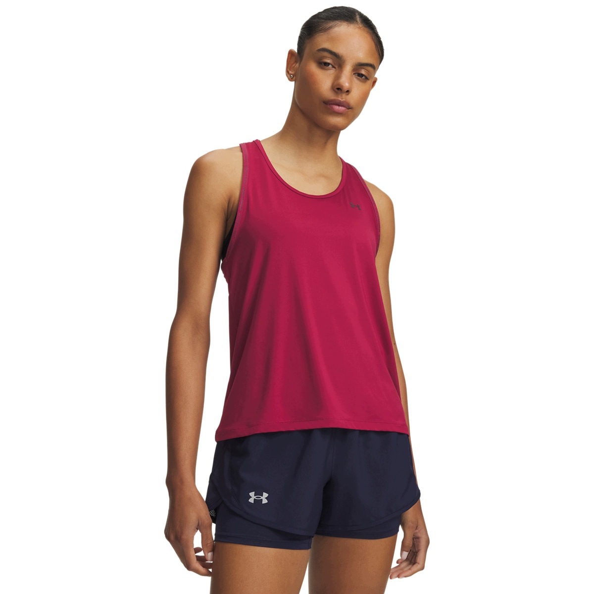 Damski top treningowy Under Armour Tech Knockout Tank Burgundowy Xs