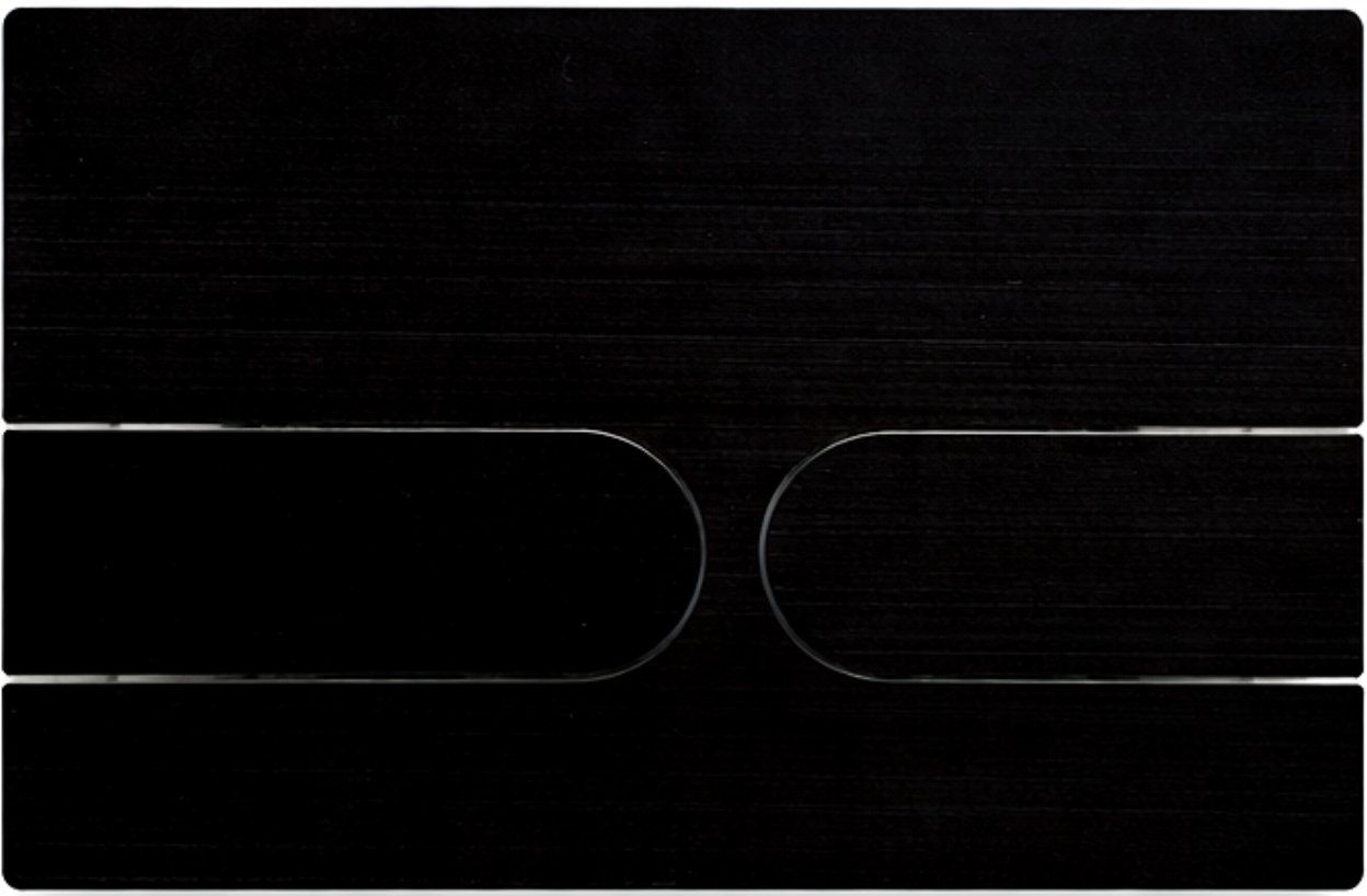 Oceľový splachovací gombík T3 čierne matné pre Wc rošt Jomo Werit Jomo Tech