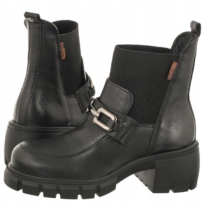 Dámské nazouvací Kotníkové Boty na podpatku Bottero Černé 347202 Preto/Onix