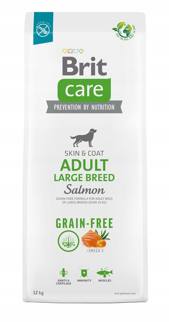 Levně Brit Care Grain-Free Adult Salmon Large Breed suché krmivo pro psy 12 kg