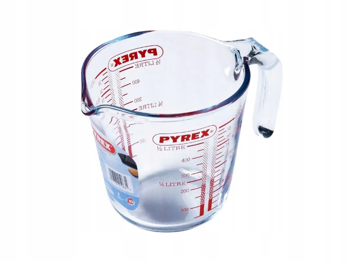 SZKLANA MIARKA DZBANEK Z MIARKĄ 0,5L PYREX
