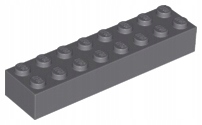 

Lego Klocek 2x8 Ciemny Szary (3007/6187438) 1szt.