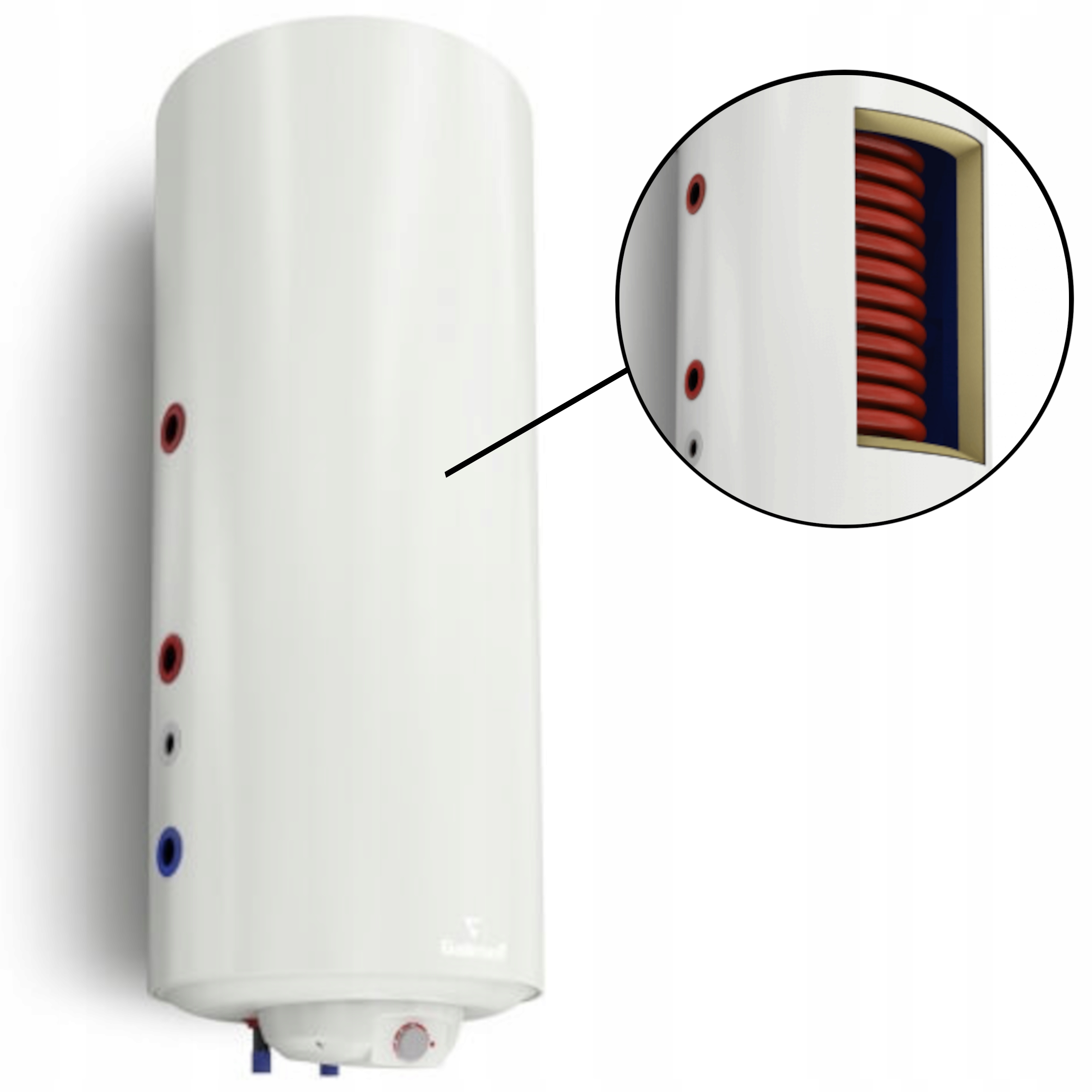 GALMET NEPTUN KOMBI BOJLER ELEKTRYCZNY PODGRZEWACZ WODY 80 LEWY WĘŻOWNICA