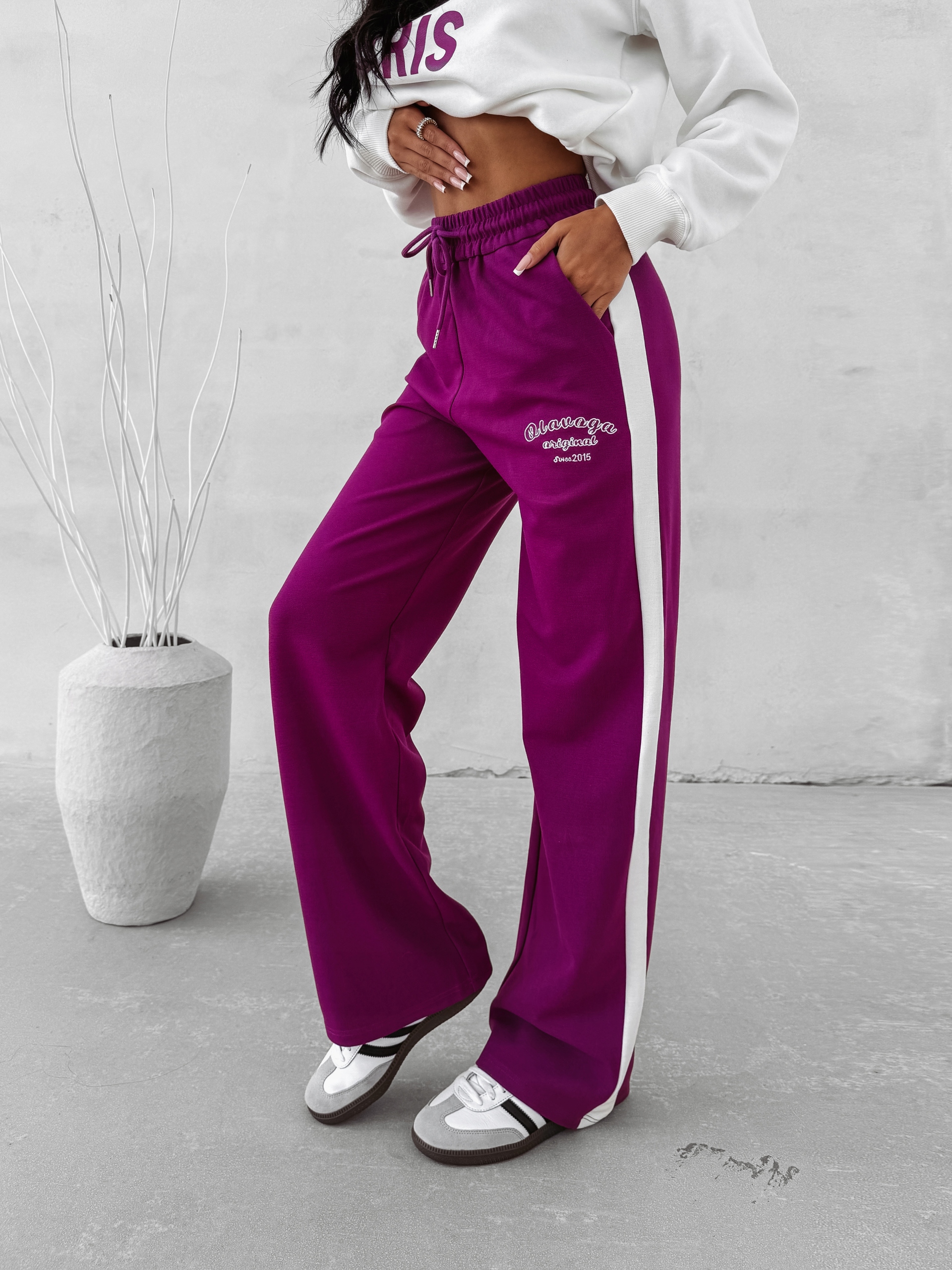 Dámské Kalhoty Unique O La Voga Fialové