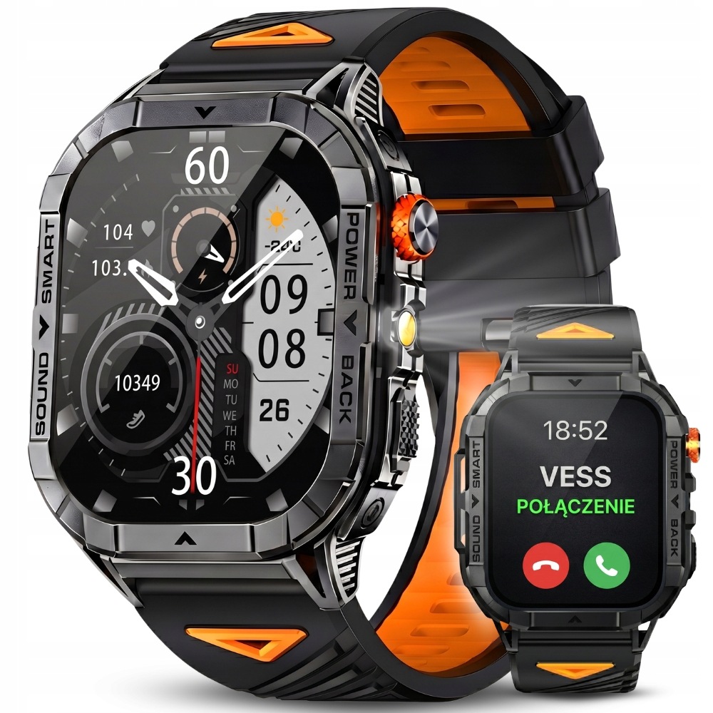 Pánské Sportovní Chytré Hodinky Hodinky Bluetooth Připojení Voděodolné Pl Menu