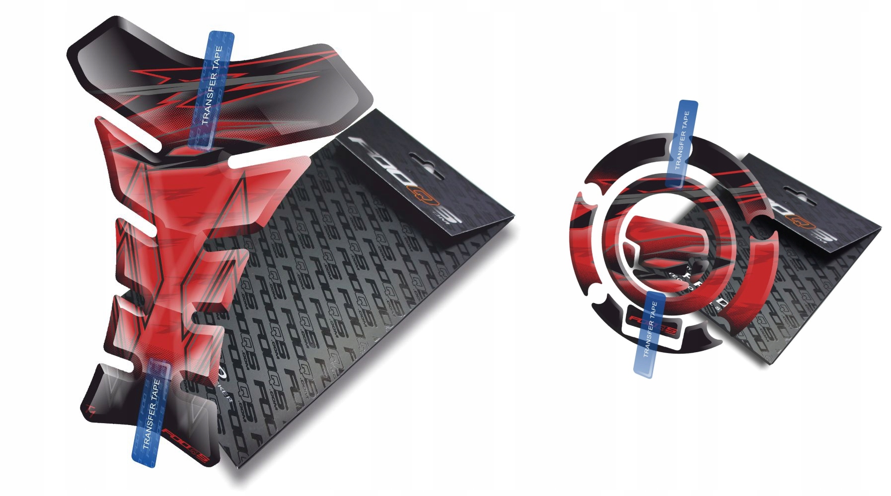 Tank-pad Cap-pad od společnosti Fooqs pro Yamaha FZ-6 Červený