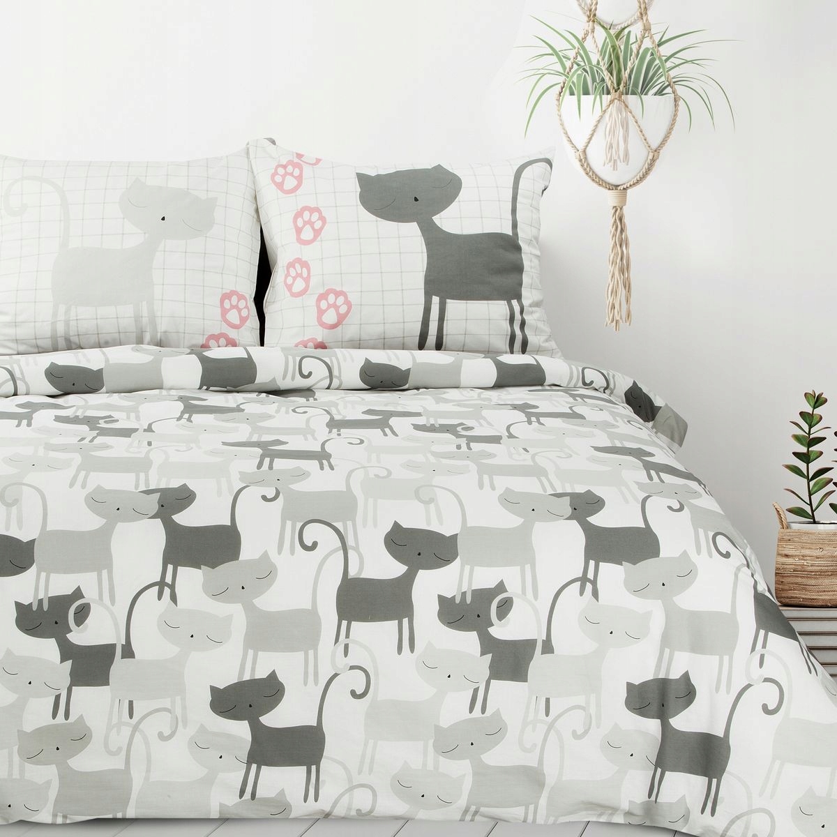 

Kpl. Pościeli Kotki 160 x 200 cm Bawełna Premium